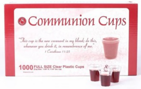 8225 Communion-Cup-Disposable w/Cross-1-3/8" (Pack of 1000) 聖餐杯 (預購品)