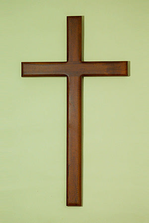 W532  高級柚木十字架  49.5 cm  *** 另加運費 ***