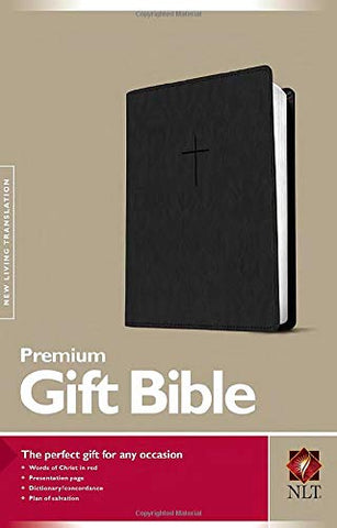 NLT Premium Gift Bible Imitation Leather, black