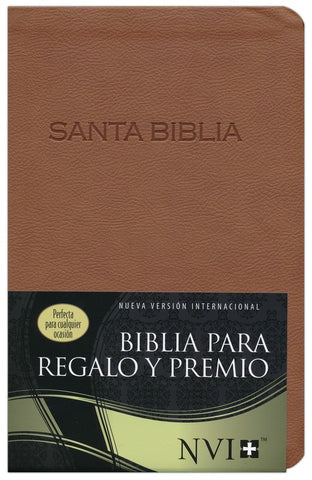 Biblia NVI para Regalo y Premio, Piel Imit. Marrón (NVI Slimline Gift & Award Bible, Imit. Leather, Brown) 西班牙聖經