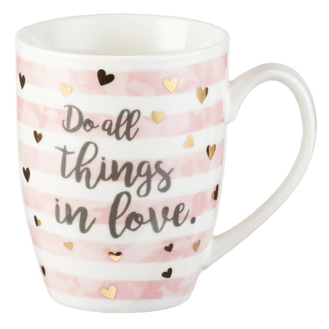 MUG459  Do All Things in Love 1 Corinthians 16:14 Coffee Mug