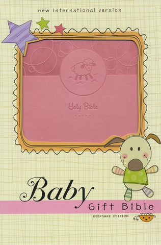 NIV Baby Gift Holy Bible, Leathersoft, Pink, Comfort Print