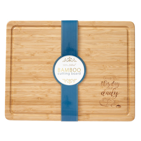 WCU002   Bamboo Cutting Board: Give us this Day