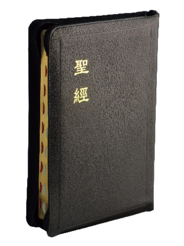 23271 	大字聖經 - 和合本 神版 金邊拉鍊索引黑色皮面 CU97AZTI  (特大字)