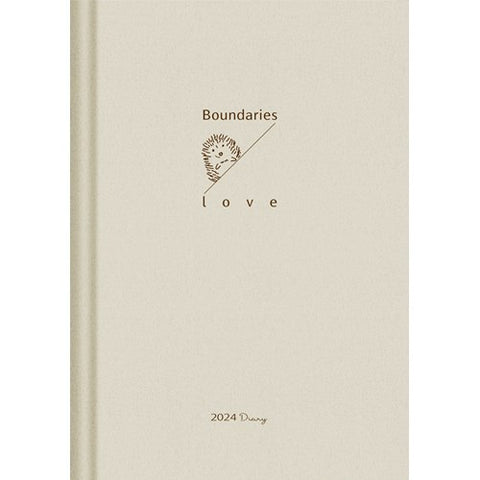 2024年 校園週曆【經典版】奶茶刺蝟 25K橫式週誌硬皮精裝 DH2402