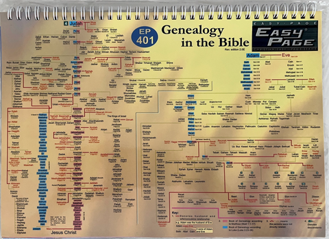 31311-2 1 紙通：聖經家譜(套裝401-408) (英文) Easy Page：Genealogy in the Bible