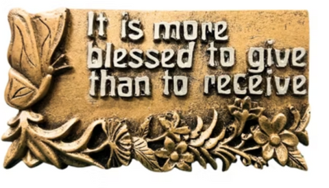 1143B It's more blessed to give than to receive (施比受更有福)  #1143B