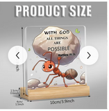 31381 2D Flat, 1pc Religious Ant Acrylic Desk Decor