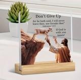 31384 2D Flat, 1pc Inspirational (Hebrews 13:5)