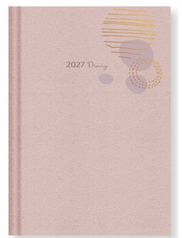 2027校園週曆【經典版】日系甜豆沙 25K橫式週誌硬皮精裝 (預購品)