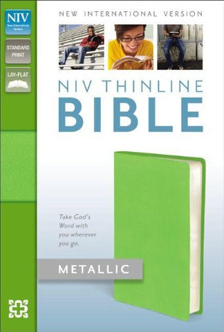NIV Thinline Bible Metallic Green