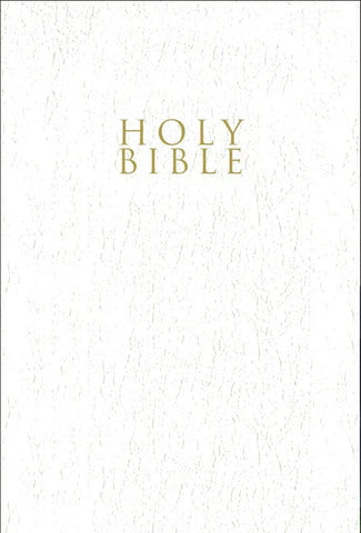 NIV Gift and Award Bible, Leather-Look, White, Comfort Print