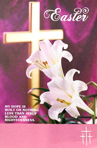 Easter Bulletins - My Hope is Built on Nothing Less 復活節節目單 (Pack of 130張)