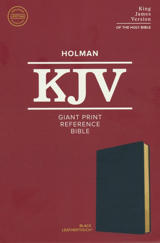 KJV Giant Print Reference Bible, Soft Leather-Look, Black