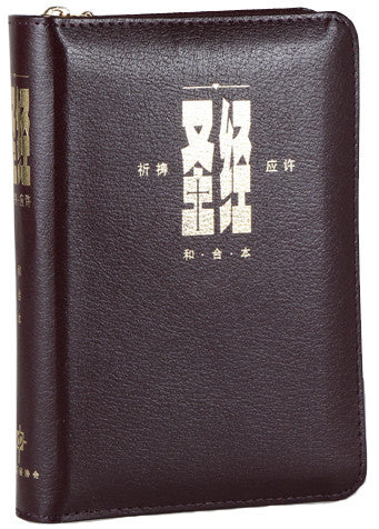 24630  簡體聖經 - 祈禱應許版 (紅色皮面拉鍊) / 袖珍型 附索引 CAS1337  新標點和合本