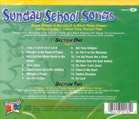 Sunday School Songs CD Hallelujah Bookstore