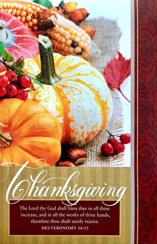 3079   Thanksgiving Bulletin (Pack of 95) 感恩節節目單